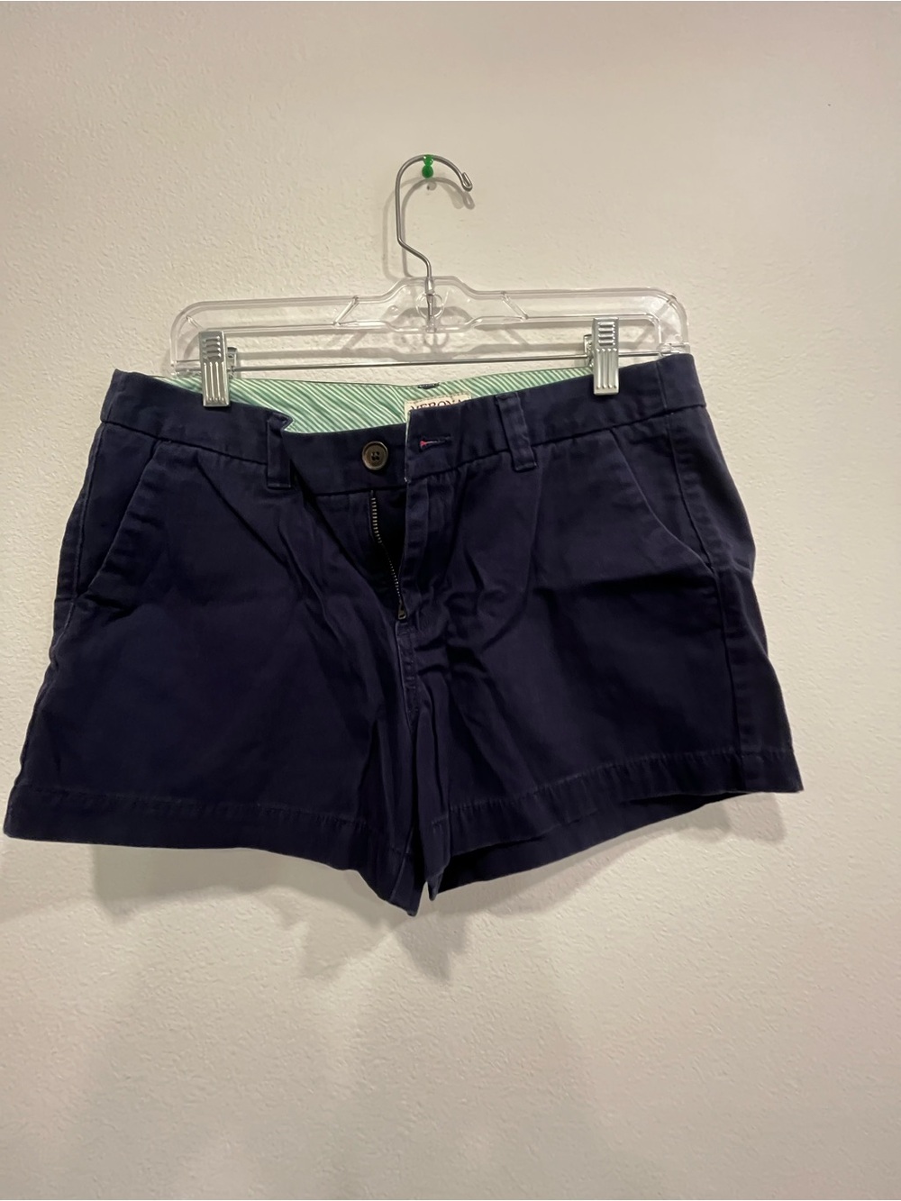 Merona Navy Mid-Rise Cotton Blend Shorts